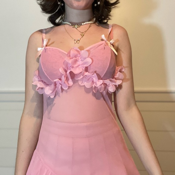 Fairycore flower petal slip dress - Picture 8 of 11